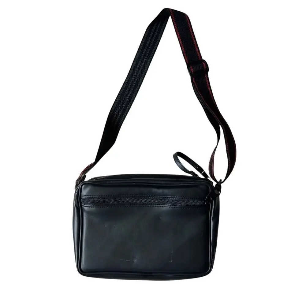 SLR Customer Padded Camera Shoulder Bag Black Red Multi-Compartment Strap